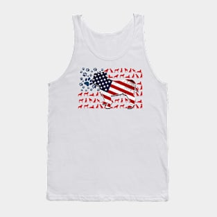 Bulldog Paw Flag Tank Top